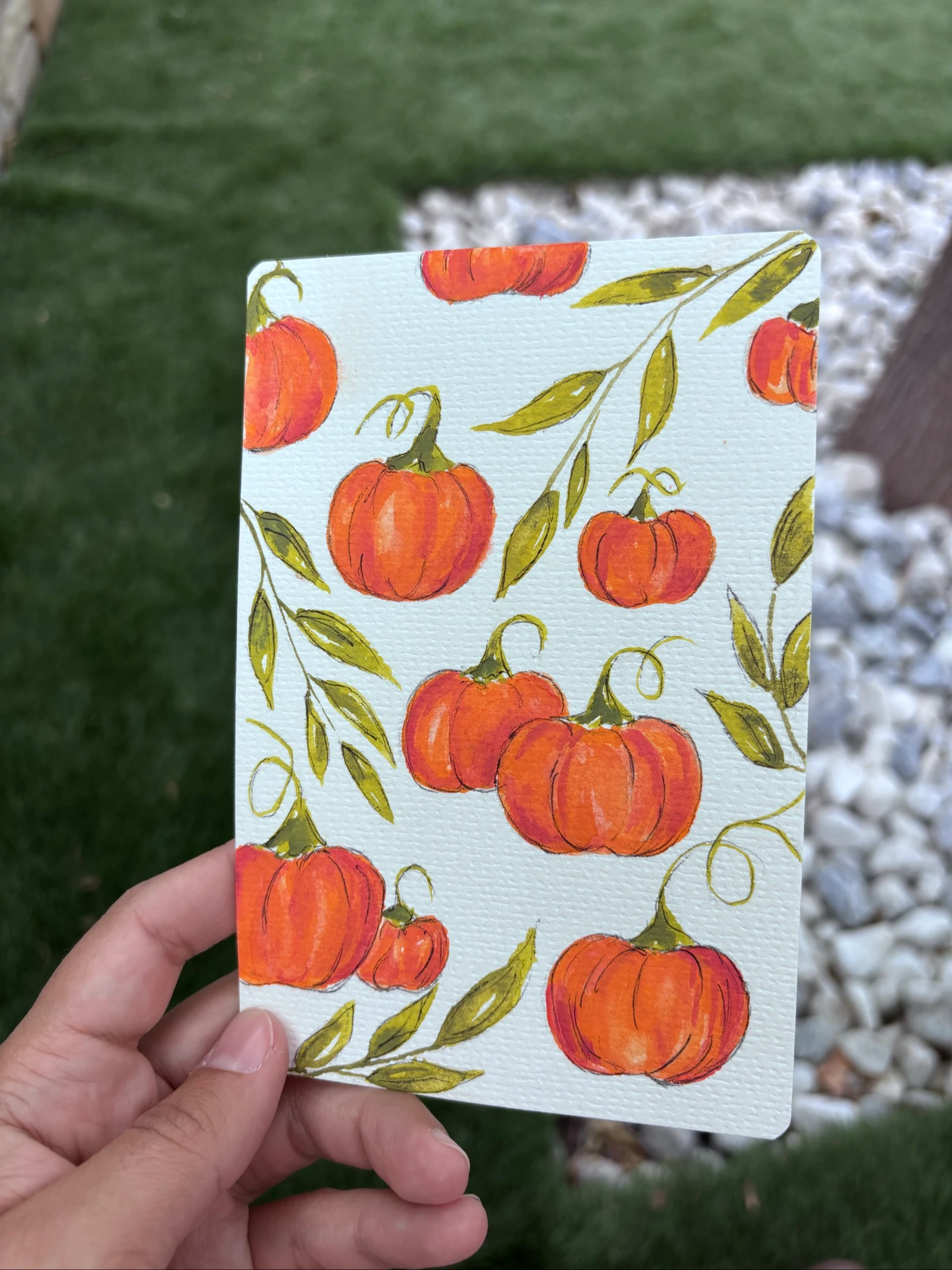 Watercolor pumpkin design – photo 2